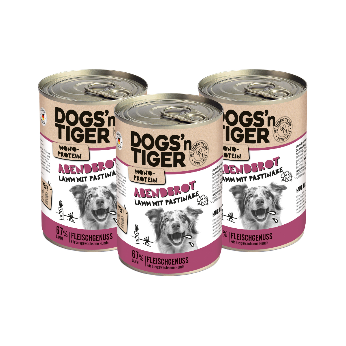 Dogs’n Tiger Hunde Nassfutter zum Kennenlernpreis