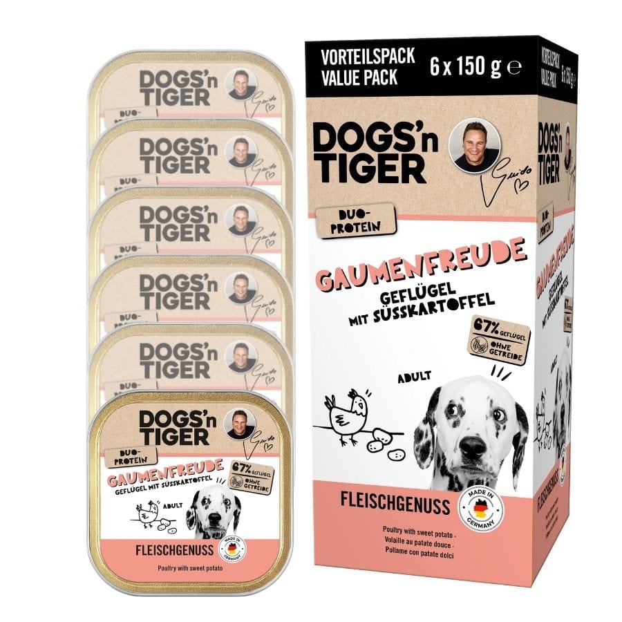 Gaumenfreude Multibox | Premium Nassfutter für Hunde | 6x 150g