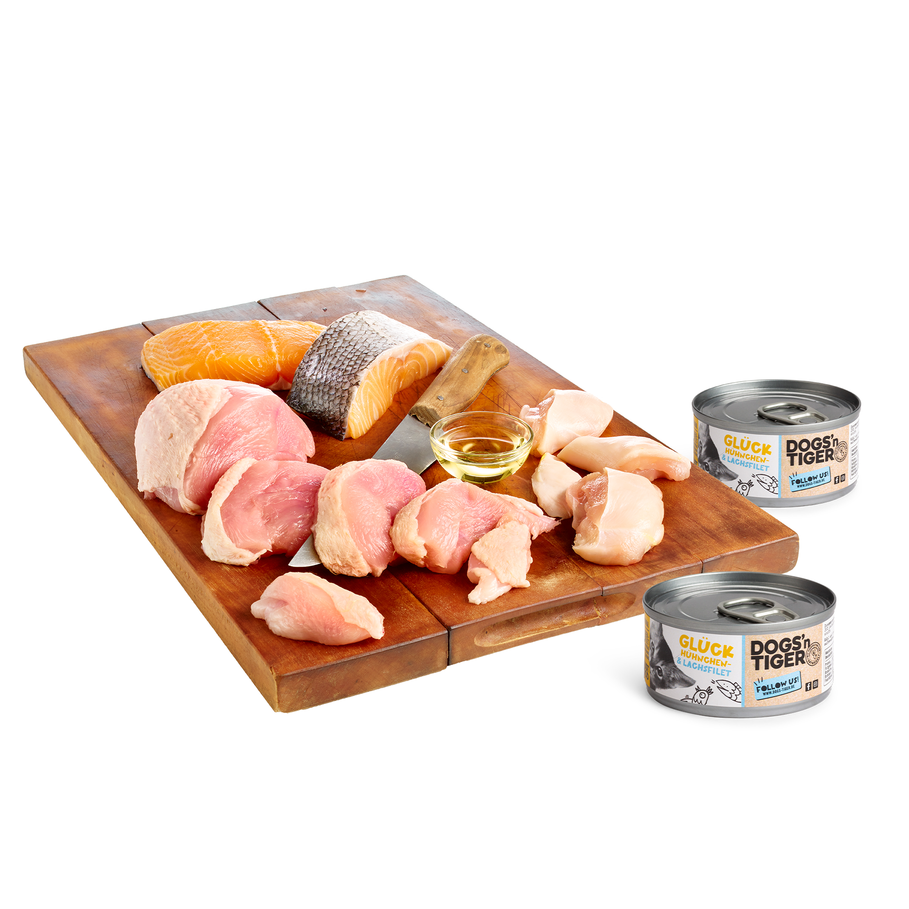 Tiger Nassfutter mit viel Fisch & beliebte Snacks Tiger - Probier mal! Fisch
