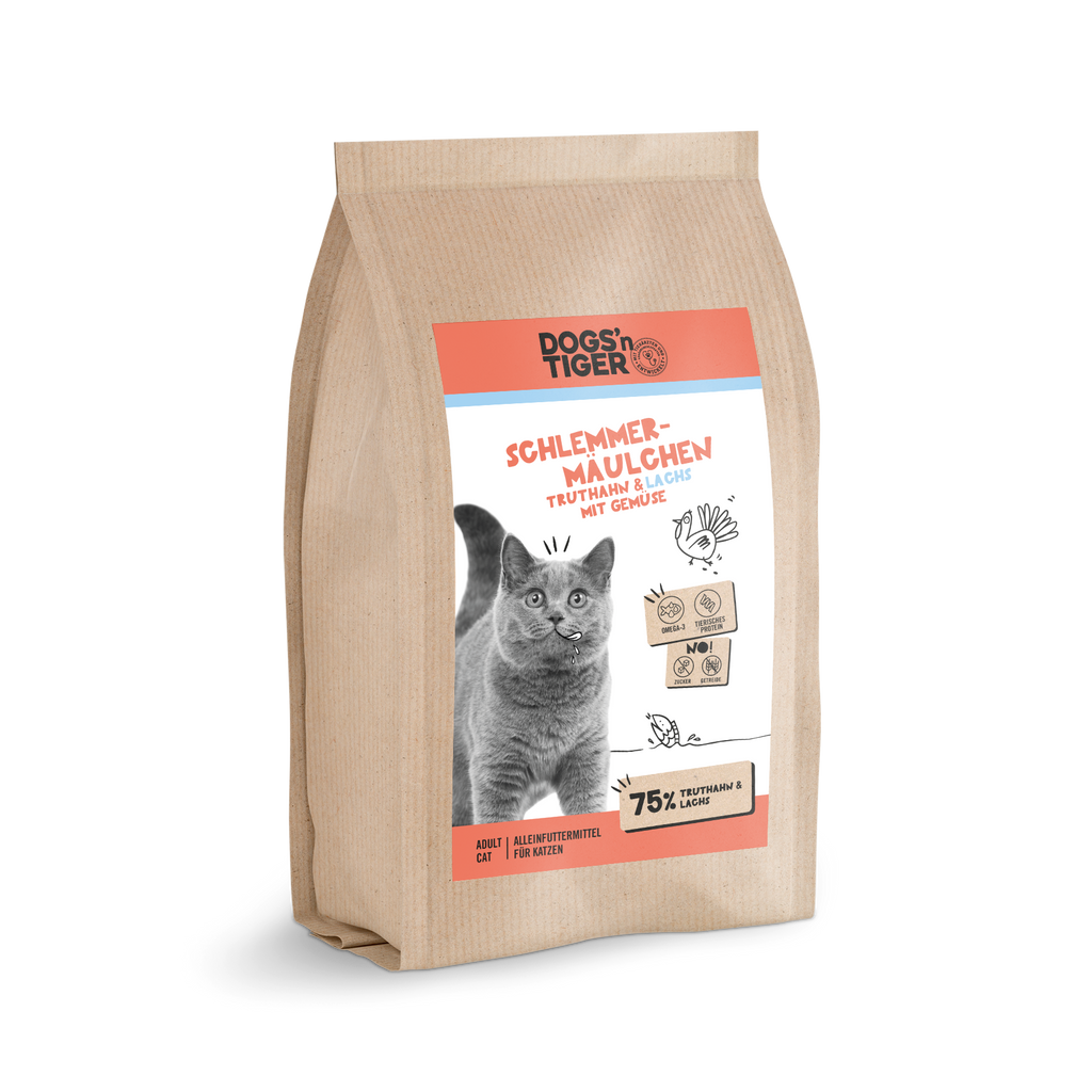 Schlemmermulchen | Premium Trockenfutter fr Katzen | Dogs'n Tiger