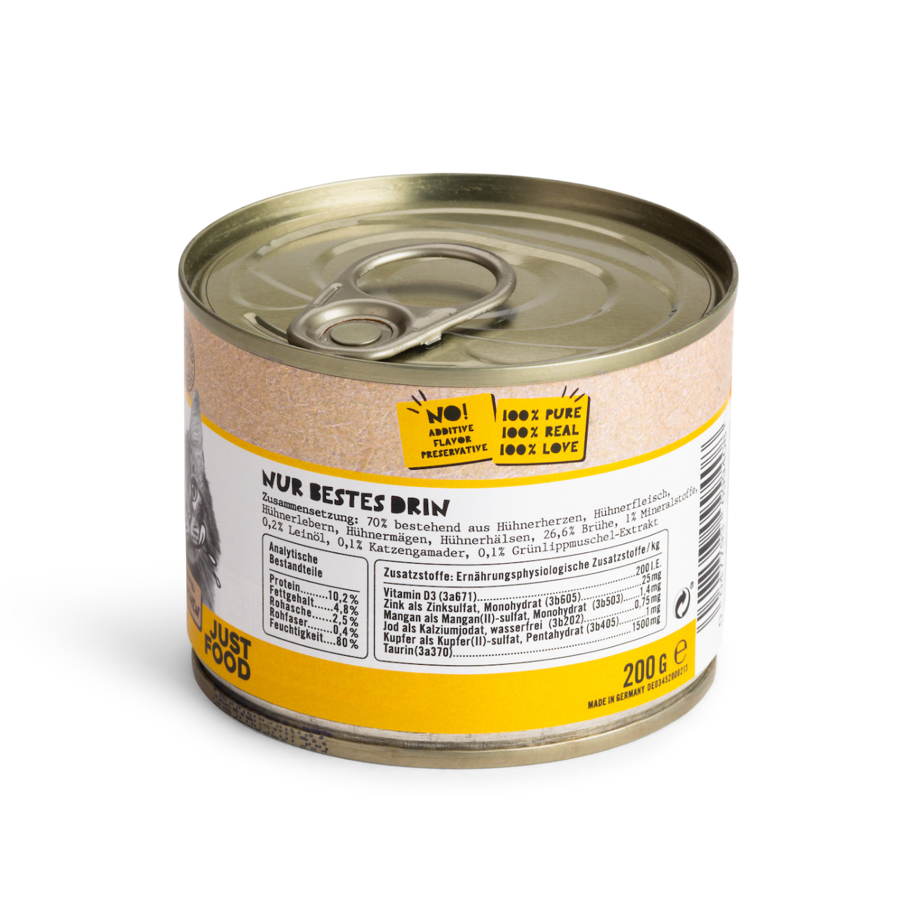 Tiger Gesundes Nassfutter mit <br>Huhn für übergewichtige und ältere Katzen (200g) Labsal