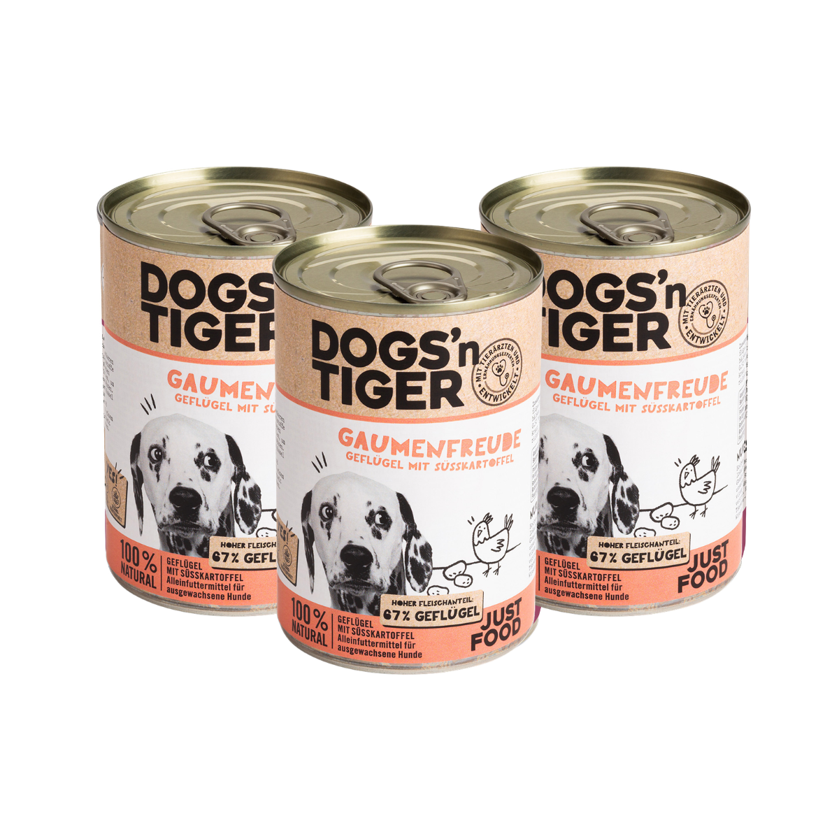 Dogs’n Tiger Hunde Nassfutter zum Kennenlernpreis