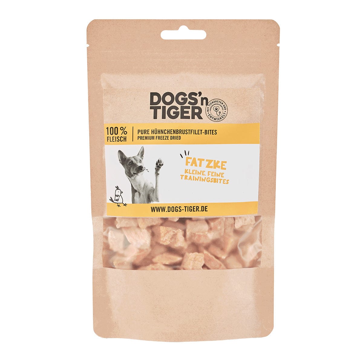 Verpackung Dogs'n Tiger Fatzke Huhn Hundesnack