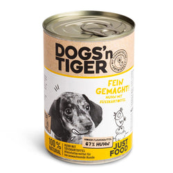 Dose Dogs'n Tiger Nassfutter für Welpen Sorte Fein Gemacht