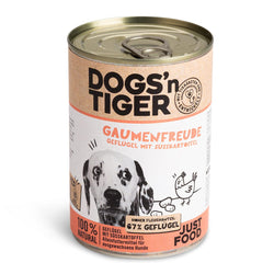 Dose Dogs'n Tiger Nassfutter für Hunde Sorte Gaumenfreude