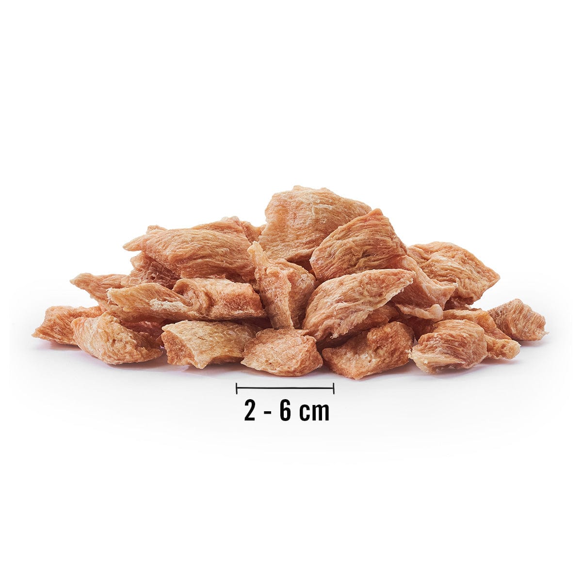 unverpackte Stückchen mit Größenangabe 2 - 6 cm