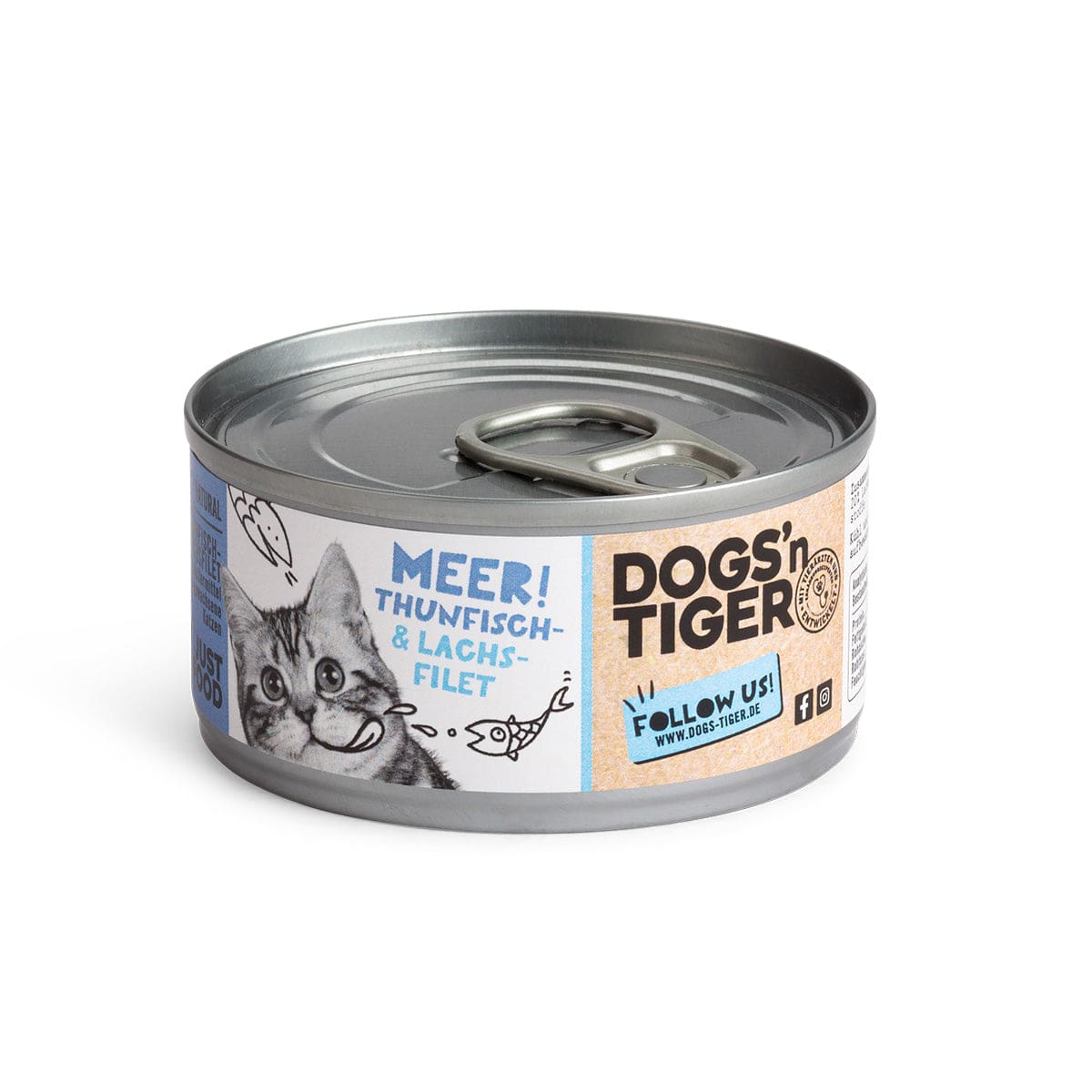 Vorderseite Dose Meer Filet Nassfutter für Katzen