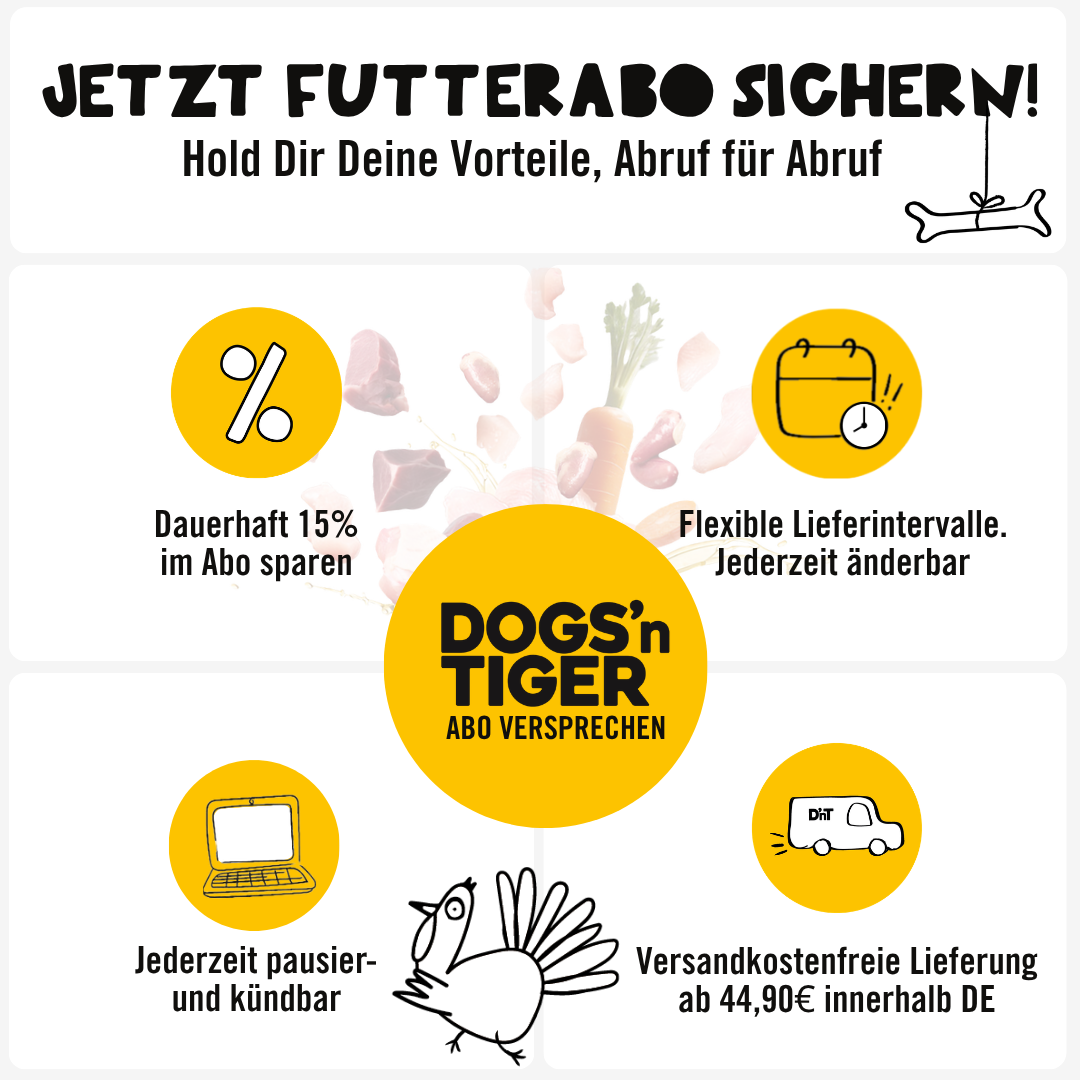Dogs’n Tiger Hunde Nassfutter zum Kennenlernpreis