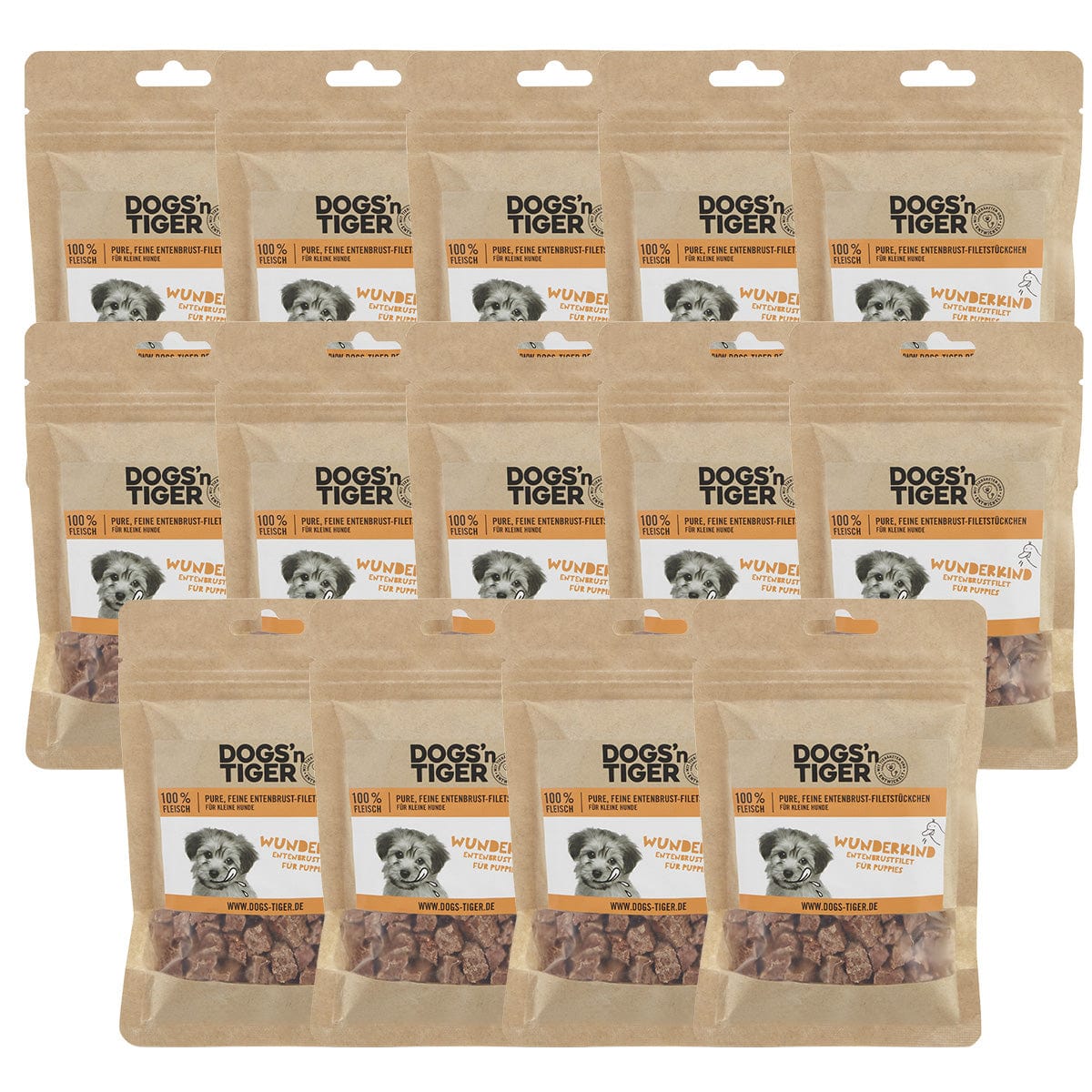 14er Pack Wunderkind Ente Hundesnack