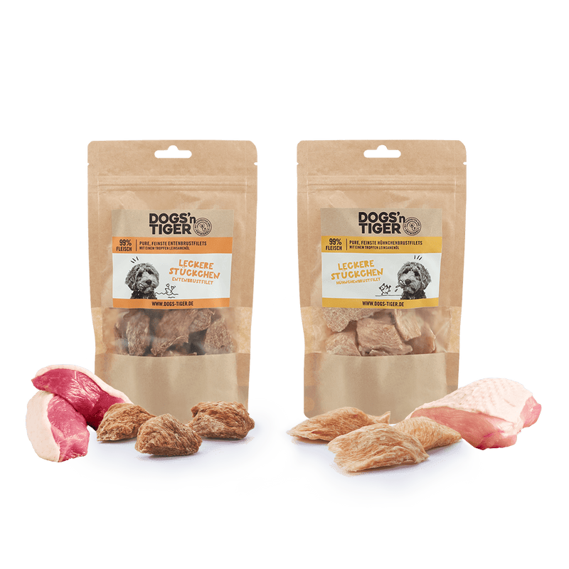 Dogs Beliebte Auswahl an Nassfutter & Snacks<> Dogs - Probier mal! Leckermäulchen