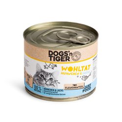 Tiger Gesundes Nassfutter mit <br>Huhn und Lachs (200g) 200g Wohltat